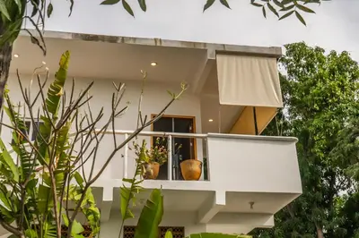 Un balcón o terraza de La Hacienda Tilantongo