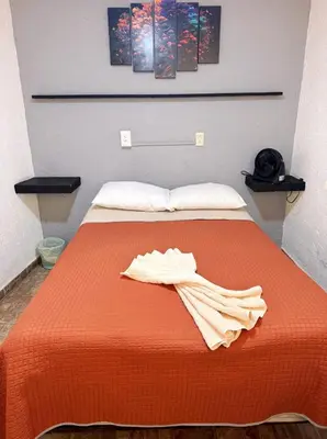 Cama o camas de una habitación en Casita del Árbol