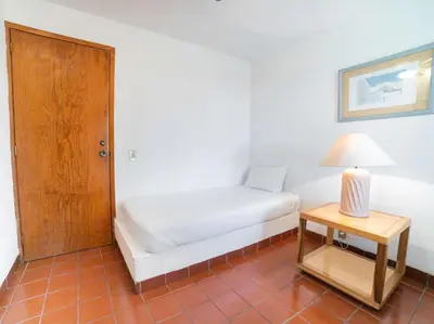 Cama o camas de una habitación en Hotel La Rinconada Santa Fe
