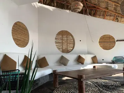 Zona de estar de Villa Bamboo