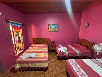 Cama o camas de una habitación en Hotel Posada 