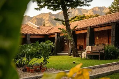 Jardín al aire libre en Orgánico Hotel Boutique TEPOZTLÁN