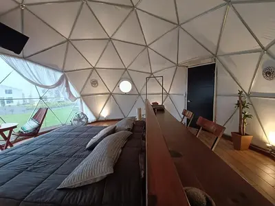 Zona de estar de Mantra Glamping & Chalets