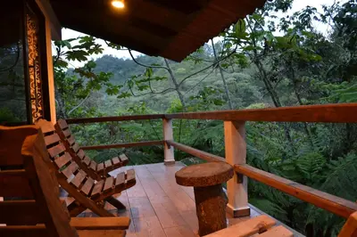 Paisaje cerca de este chalet de montaña