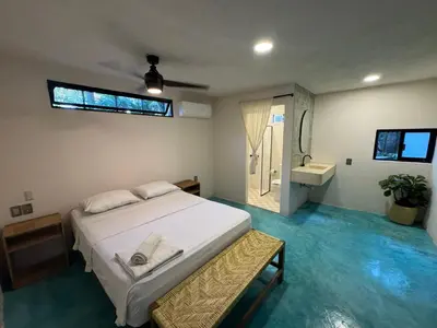 Cama o camas de una habitación en La punta surfhouse