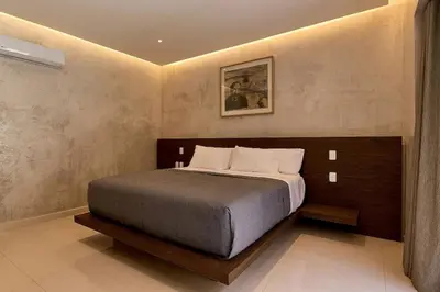 Cama o camas de una habitación en Casa Quiote Hotel Boutique City Center based - Adults Only