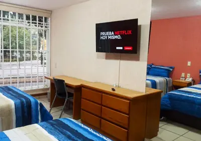 Cama o camas de una habitación en Hotel Malinalli Bella Vista