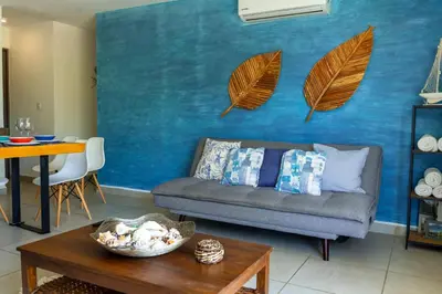 Zona de estar de Beautiful Apartment in Dream Acapulco Diamante