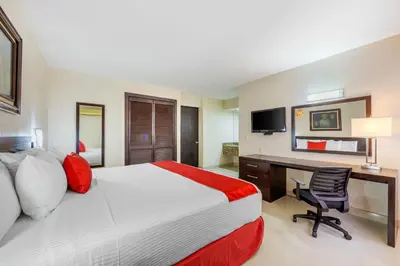 Cama o camas de una habitación en Eco City Hoteles