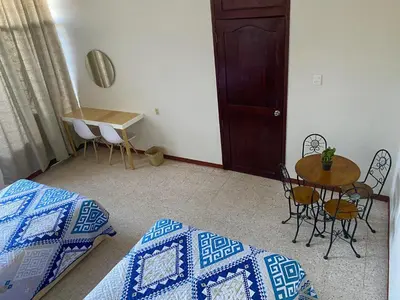 Cama o camas de una habitación en CASA CEMPOAL