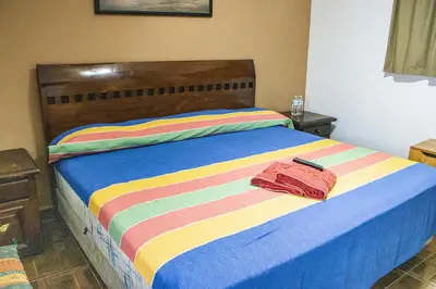 Cama o camas de una habitación en CORAZÓN DE TEPOZ