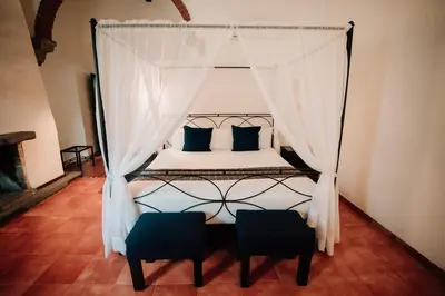 Cama o camas de una habitación en Hotel San Pedro Puebla