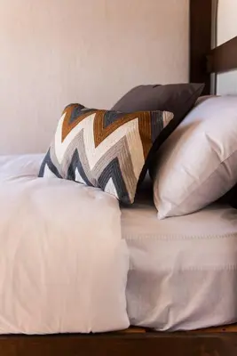 Cama o camas de una habitación en **Con Club de Playa y Alberca : Hasta 18 huéspedes**