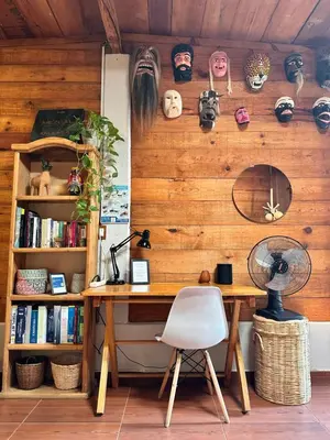 Biblioteca en el apartamento