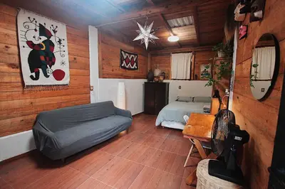 Zona de estar de Cabaña Campestre en Oaxaca