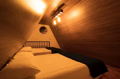 Cama o camas de una habitación en Villa de los Vientos