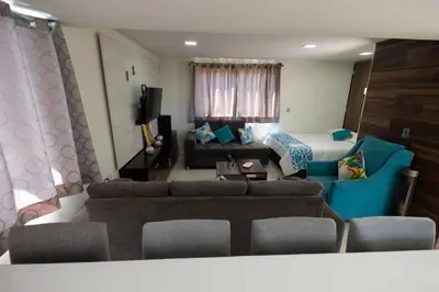 Zona de estar de El descanso casa-hotel zacatlán.