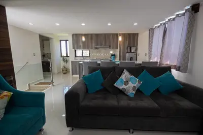 Zona de estar de El descanso casa-hotel zacatlán.