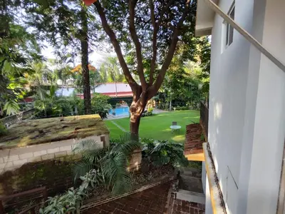 Jardín al aire libre en La Joyita Cuernavaca