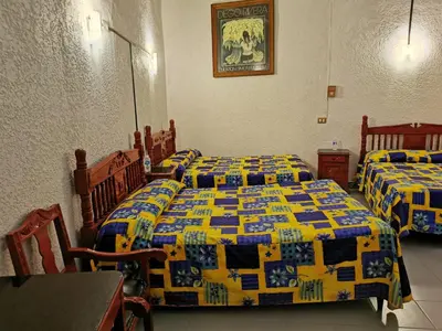 Cama o camas de una habitación en HOTEL LIMÓN