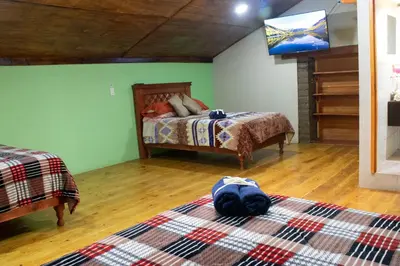 Cama o camas de una habitación en Habitación triple zona centro