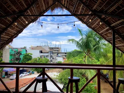 Un balcón o terraza de Huitzilin Hostal