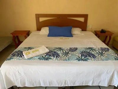 Cama o camas de una habitación en Hotel Jar8 Boca -Cerca WTC y plazas comerciales-