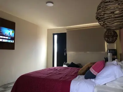 Cama o camas de una habitación en Casa Crónica