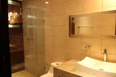 Un baño de CASA GUME - Departamentos con 2 habitaciones para 4 personas