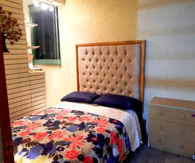 Cama o camas de una habitación en La Terraza del Pochote