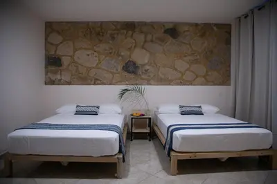 Cama o camas de una habitación en Yauik