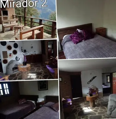 Cama o camas de una habitación en Cabañas Campestre Sierra Viva