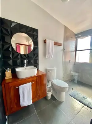 Un baño de Casa Margarita Oaxaca