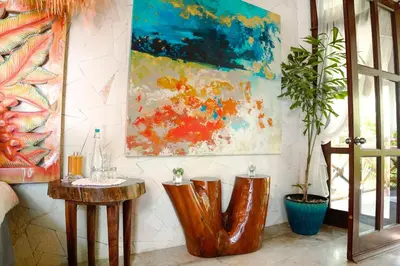 Zona de estar de Muúnek Hotel Boutique Art & Spa, adults only