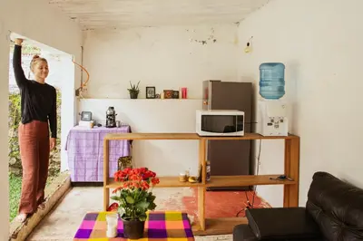Una cocina o zona de cocina en Hospedaje Temazcaltitla