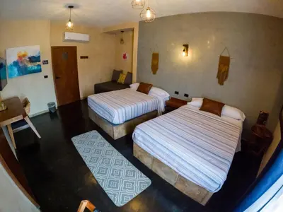 Cama o camas de una habitación en relax hotelito