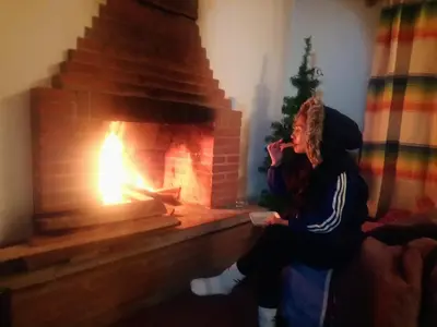Clientes alojados en Cabaña con Bañera y Chimeneas en Puesta de Sol