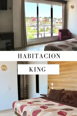 Cama o camas de una habitación en Hotel ESTRELLA