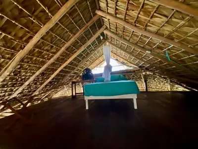 Mesa de billar en Cabaña con vista al mar y wifi Starlink en San Agustinillo