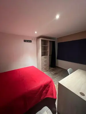 Cama o camas de una habitación en Hotel Urban Cholula