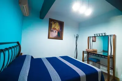Cama o camas de una habitación en Hotel Posada Don Matías