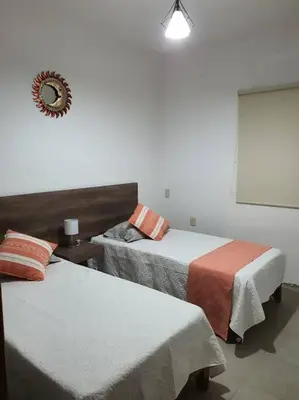 Cama o camas de una habitación en M1010(7) Agradable departamento céntrico en Oaxaca