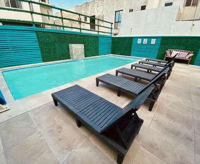Piscina en o cerca de HABITACION, VISTA AL MAR