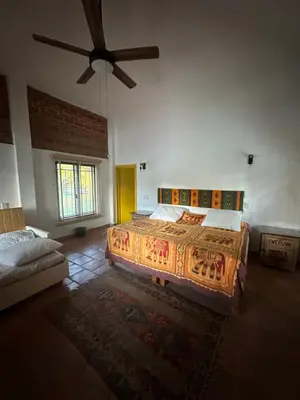 Cama o camas de una habitación en Casa Ticumán, villa campestre cerca de Las Estacas