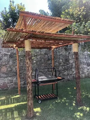 Jardín al aire libre en Casa Ticumán, villa campestre cerca de Las Estacas