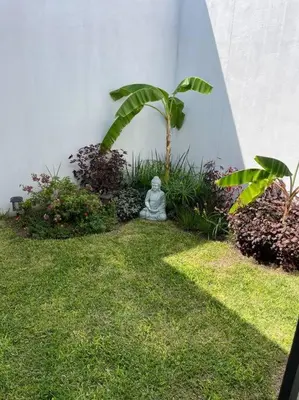 Jardín al aire libre en Casa Las Palmas