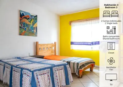 Cama o camas de una habitación en Casa Madero