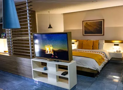 Cama o camas de una habitación en The Lu'um House