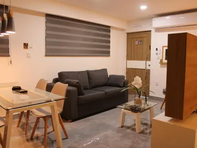 Zona de estar de The Lu'um House