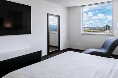 Cama o camas de una habitación en Holiday Inn Express & Suites Puebla Angelopolis by IHG